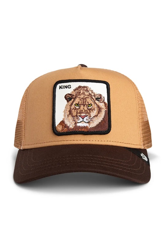 Goorin Bros czapka z daszkiem z dodatkiem bawełny King Trucker 101.2459 brązowy AA00