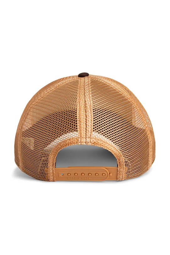 Goorin Bros czapka z daszkiem z dodatkiem bawełny King Trucker brązowy 101.2459