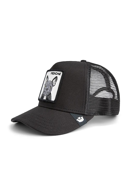 Καπέλο με γείσο και βαμβακερή επένδυση Goorin Bros Frenchie Trucker άλλο μαύρο 101.2536