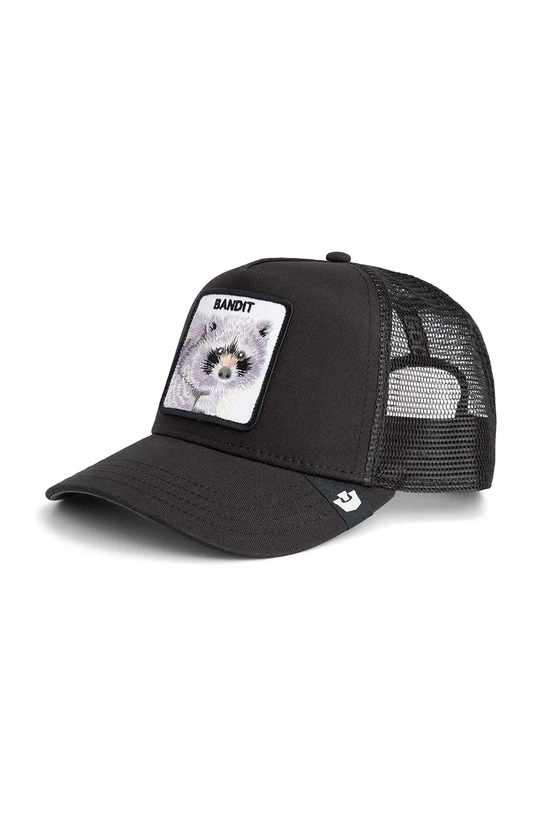 Goorin Bros czapka z daszkiem z dodatkiem bawełny Bandit Trucker aplikacja czarny 101.2453