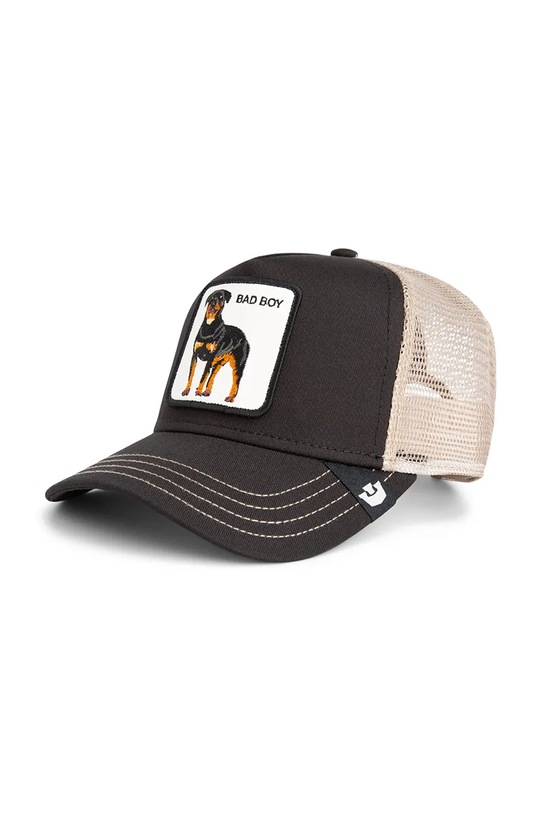 Goorin Bros czapka z daszkiem z dodatkiem bawełny Bad Boy Trucker aplikacja czarny 101.2538