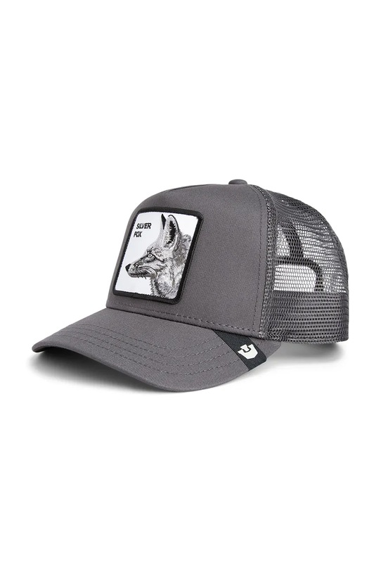 Goorin Bros czapka z daszkiem z dodatkiem bawełny Silver Foxxx aplikacja szary 101.2399