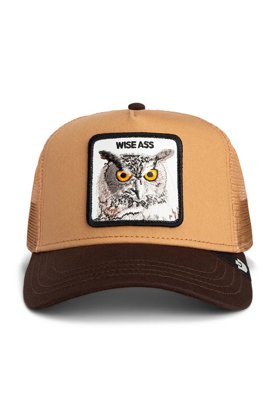 Goorin Bros czapka z daszkiem z dodatkiem bawełny Wise Ass Trucker 101.2540 brązowy AA00