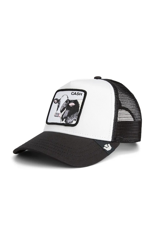 Goorin Bros czapka z daszkiem z dodatkiem bawełny Cash Cow Trucker aplikacja biały 101.2584