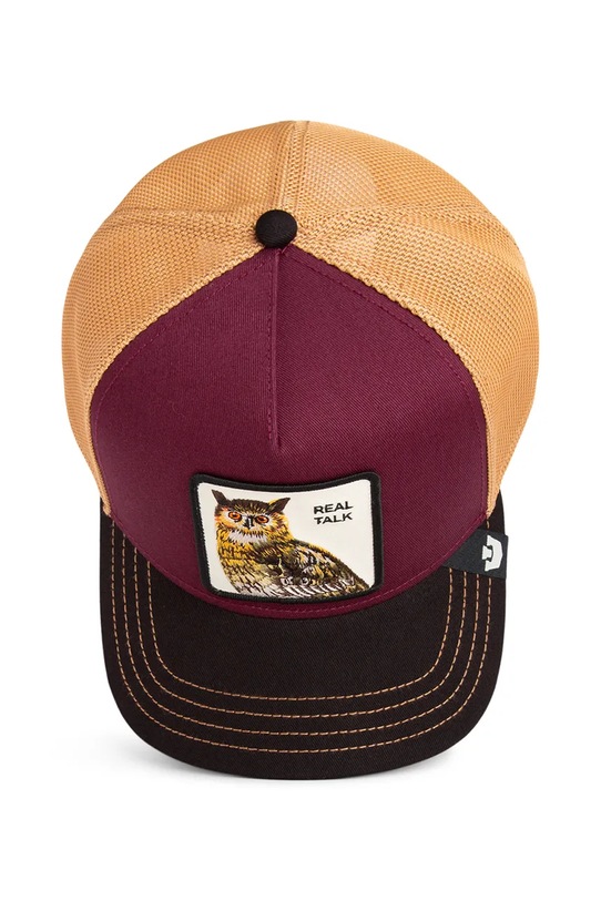 Goorin Bros czapka z daszkiem Tricolor Owl 101.2338 bordowy
