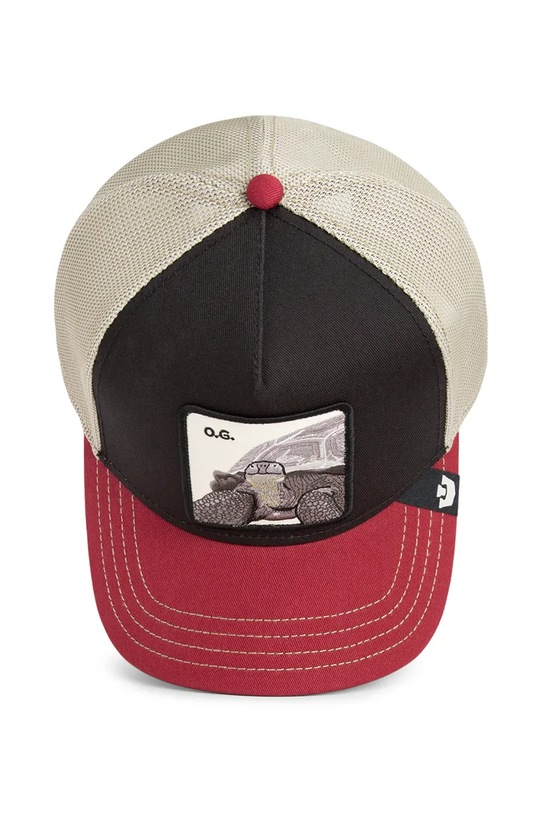 Goorin Bros czapka z daszkiem z dodatkiem bawełny Tricolor Tortiouse 101.2337 czarny