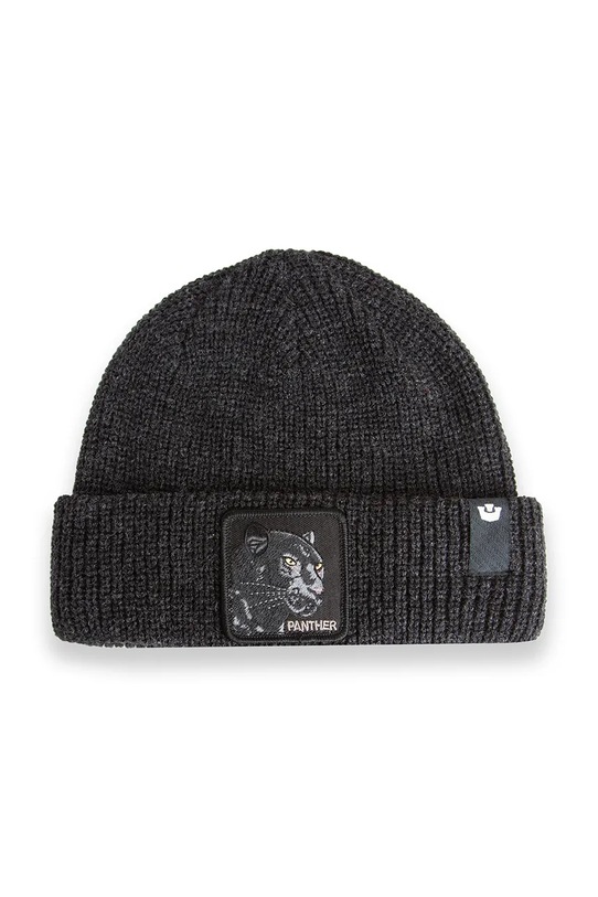 Čiapka Goorin Bros The Panther Beanie nášivka sivá 107.2489