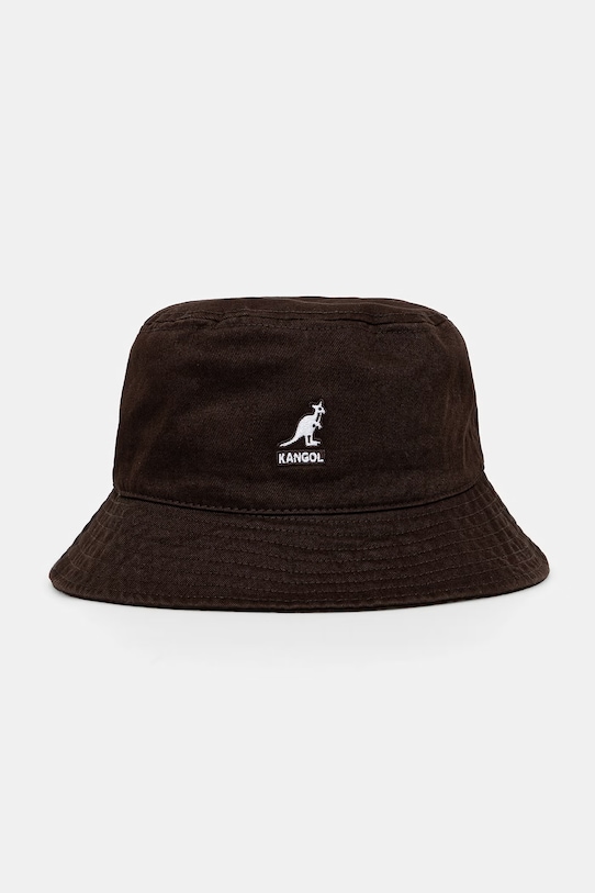 Kangol kapelusz bawełniany WASHED BUCKET brązowy K4224HT.CB226