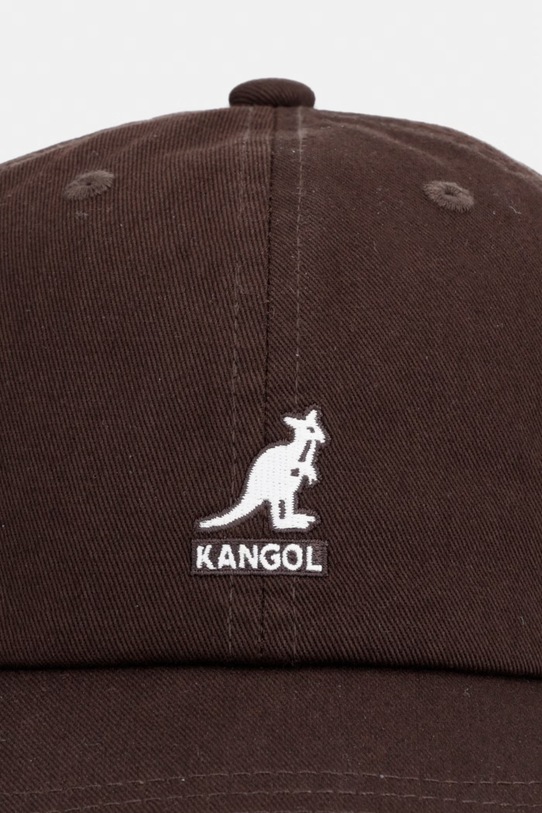 Kangol czapka z daszkiem bawełniana WASHED BASEBALL K5165HT.CB226 brązowy AA00