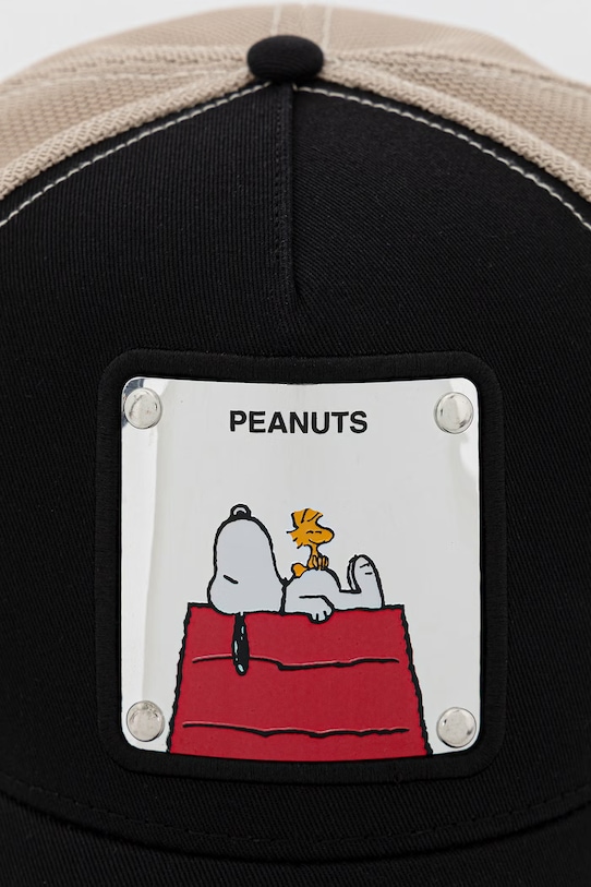 Шапка с козирка Capslab x Peanuts CL.PEA6.1.PCTNAW6B черен AA00