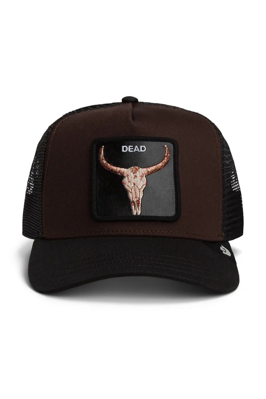 Goorin Bros czapka z daszkiem męska bawełniana Dead Skull Trucker 101.2995 brązowy AA00