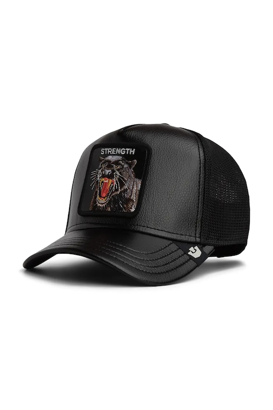 Goorin Bros šiltovka trucker Faux Leather Panther čierna 101.2943