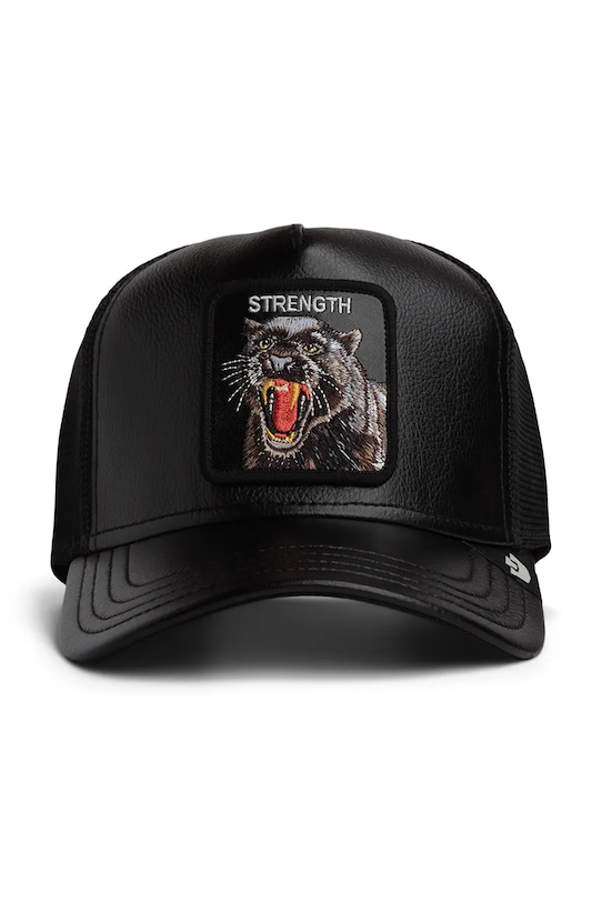 Goorin Bros šiltovka trucker Faux Leather Panther 101.2943 čierna AA00