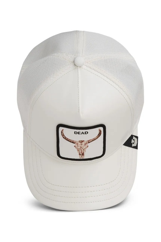 Goorin Bros šiltovka trucker Faux Leather Bull Skull 101.2953 biela