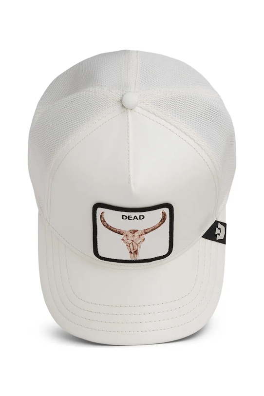 Goorin Bros šiltovka trucker Faux Leather Bull Skull 101.2953 biela
