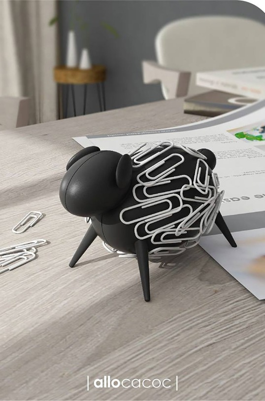 Allocacoc magnetyczna owca na spinacze czarny DH0028/SHEEPI