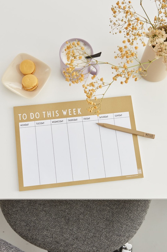 Lifestyle Design Letters Týdenní plánovač 70201601BEIGE béžová