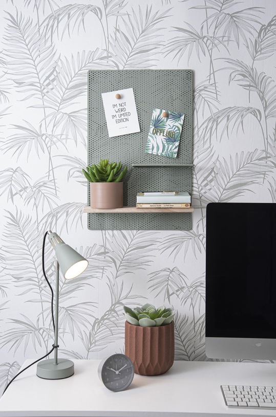 Гостиная и спальня Present Time Настенный органайзер PT3442GR серый