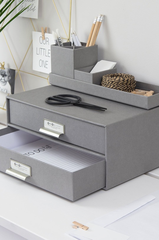 Bigso Box of Sweden Organizer pentru documente Birger gri 943154144