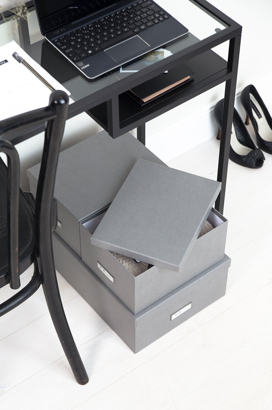 Bigso Box of Sweden Sada úložných krabíc Inge (3-pak) 811354141 sivá