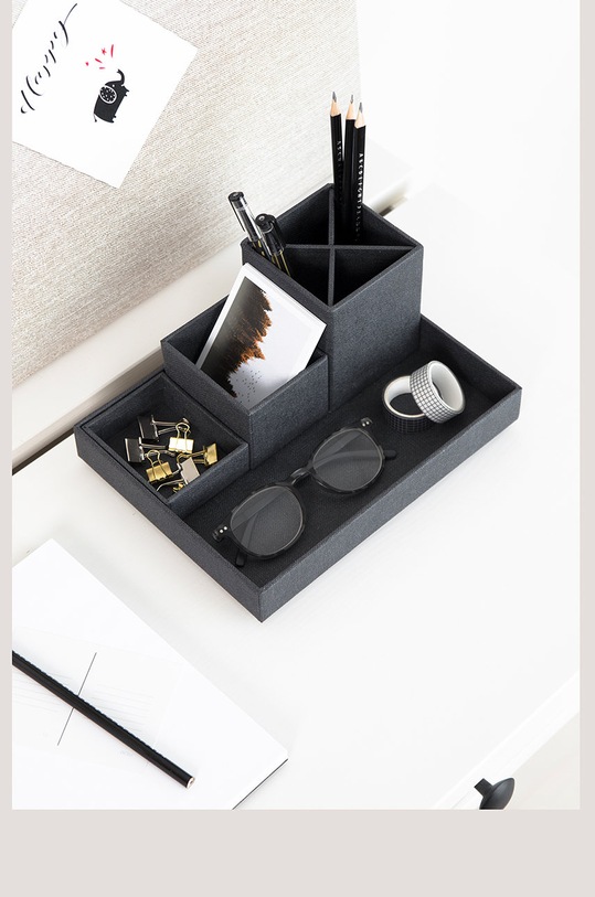 Lifestyle Bigso Box of Sweden organizer na biurko Lena (4-pack) 7974C6801 czarny