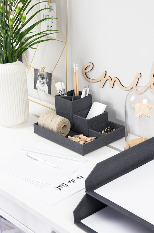 Bigso Box of Sweden organizer na biurko Lena (4-pack) czarny 7974C6801