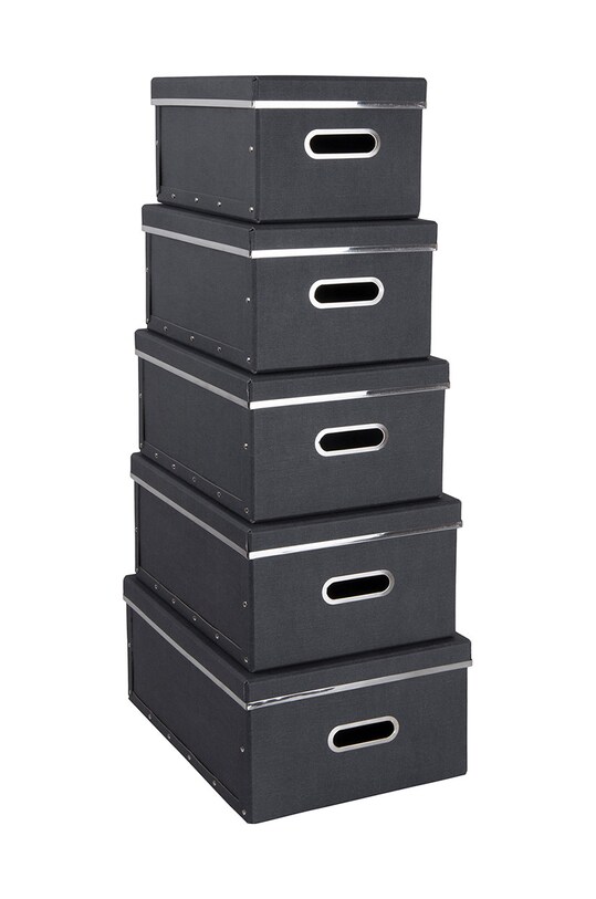 Bigso Box of Sweden комплект ящиков для хранения Joachim (5-pack) чёрный 5515C6849