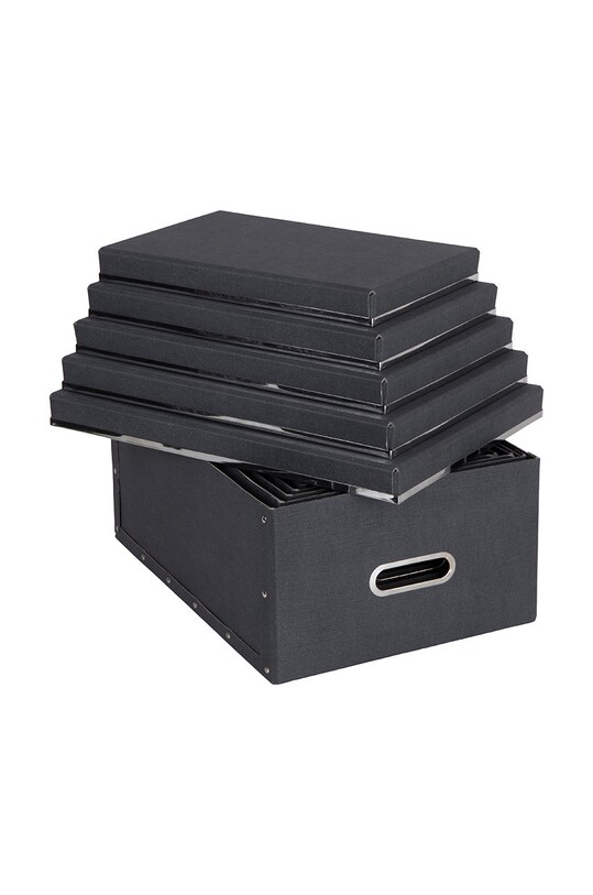 Bigso Box of Sweden комплект ящиков для хранения Joachim (5-pack) 5515C6849 чёрный AA00