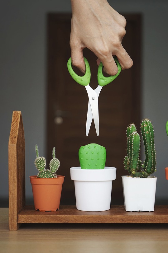 Qualy nożyczki z podstawką 10282.WH.GR