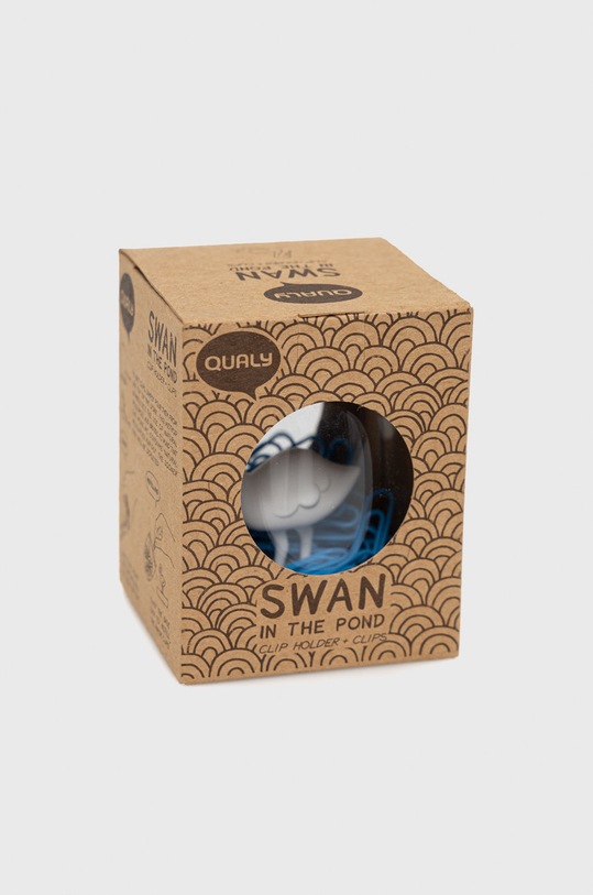 Qualy pojemnik na spinacze biurowe biały 10129.WH