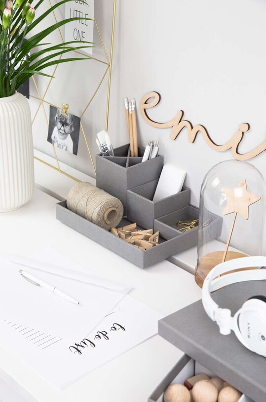 Bigso Box of Sweden organizator de birou Lena gri 797454101