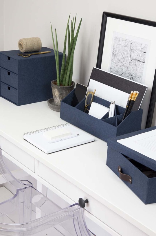 Kutija za pohranu Bigso Box of Sweden Oskar 9451C3849LEA648 plava