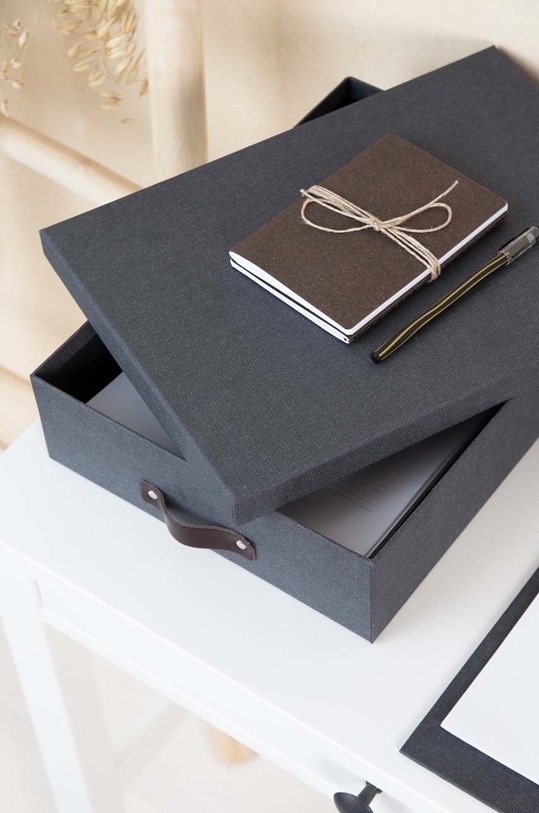 Ящик для хранения Bigso Box of Sweden Oskar чёрный 9451C6849LEA648