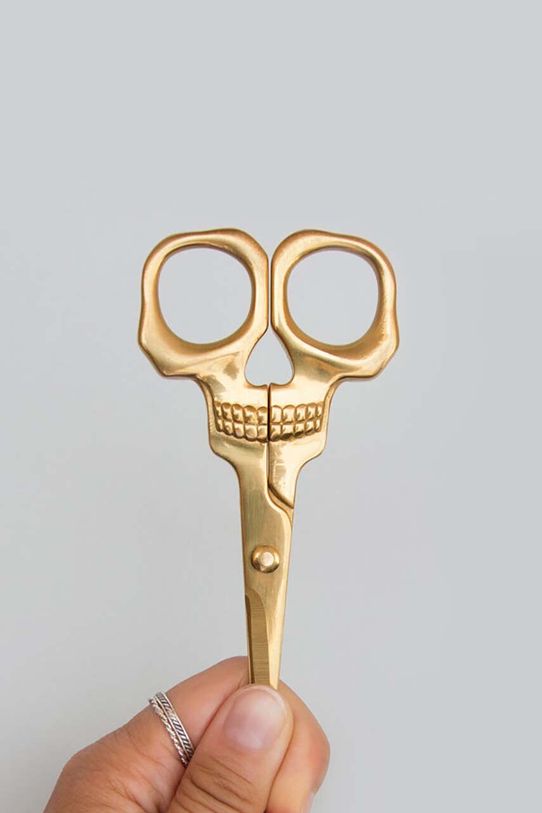 Decor Nožnice Luckies of London Skull SK.SCISSORSKUL1 viacfarebná