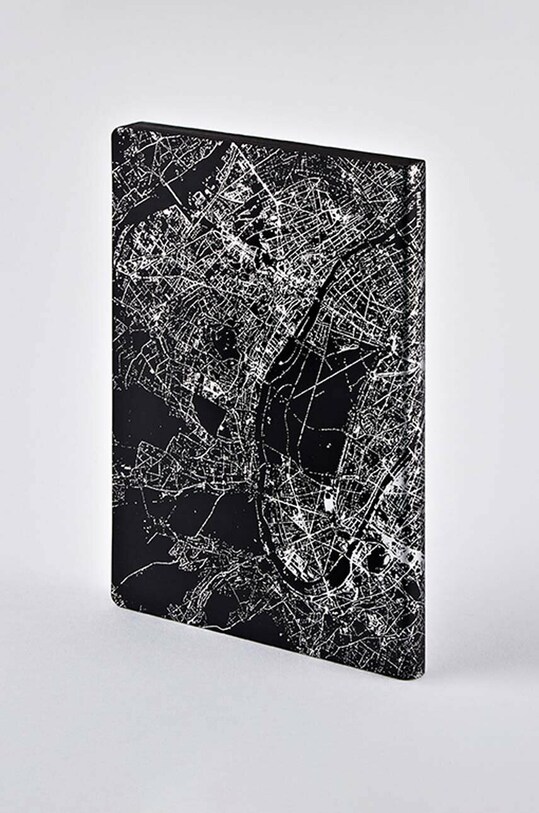 Μπλοκ σημειώσεων Nuuna Paris Silver L μαύρο 53627