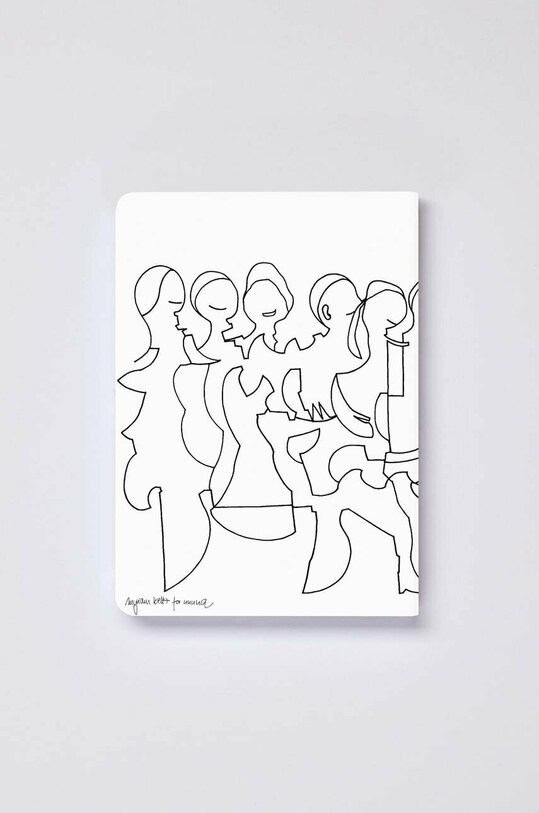 Μπλοκ σημειώσεων Nuuna Friends by Myriam Beltz S 55485. λευκό AA00