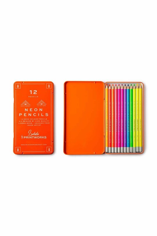 Лайфстайл Комплект олівців у футлярі Printworks Neon 12-pack PW00127 барвистий