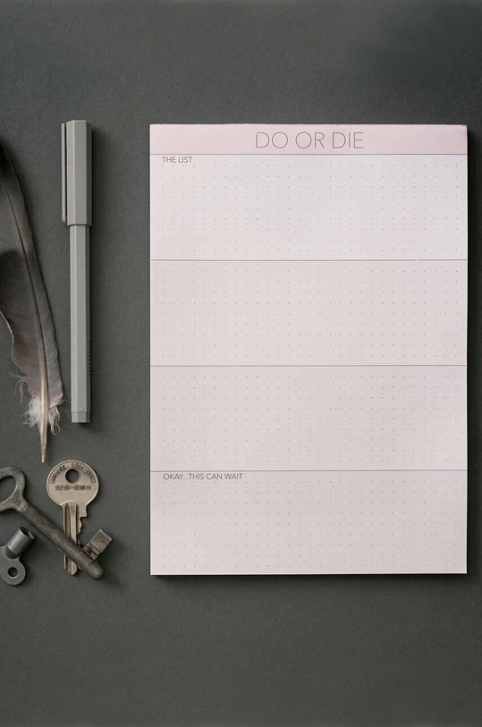 Vissevasse notatnik Do Or Die F.2016.022.A5 multicolor AA00