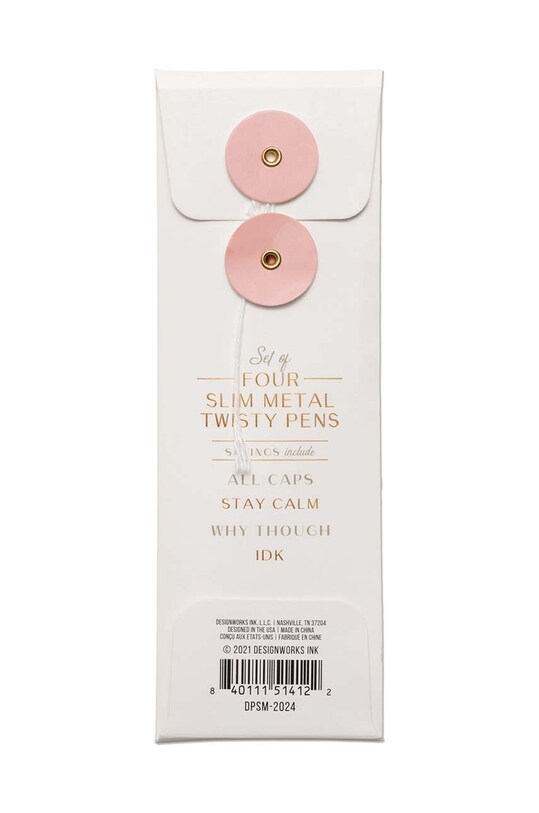 Σετ στυλό Designworks Ink Twisty Slim Metal Pens 3-pack DPSM.2024EU πολύχρωμο AA00