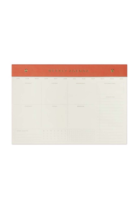 Designworks Ink planer tygodniowy Weekly Notepad Chili czerwony WNP.1000EU