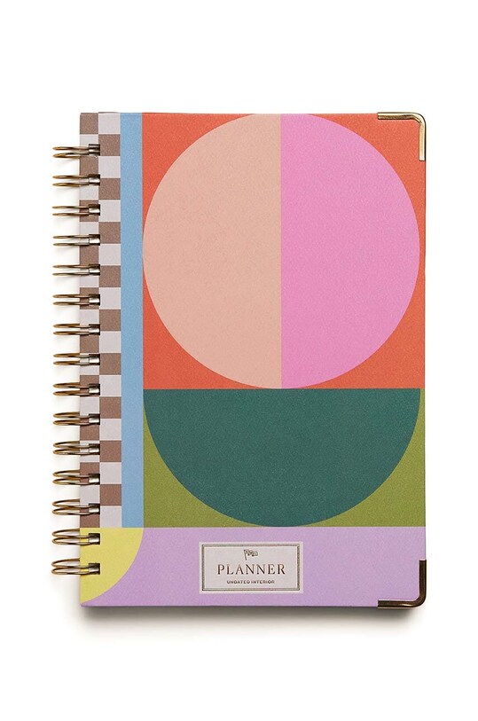 Planner Designworks Ink Undated Perpetual Planner - Geo Checks πολύχρωμο AGS68.1836EU