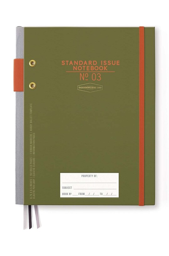 Designworks Ink jegyzetfüzet Standard Issue No.03 zöld JBE86.2156EU