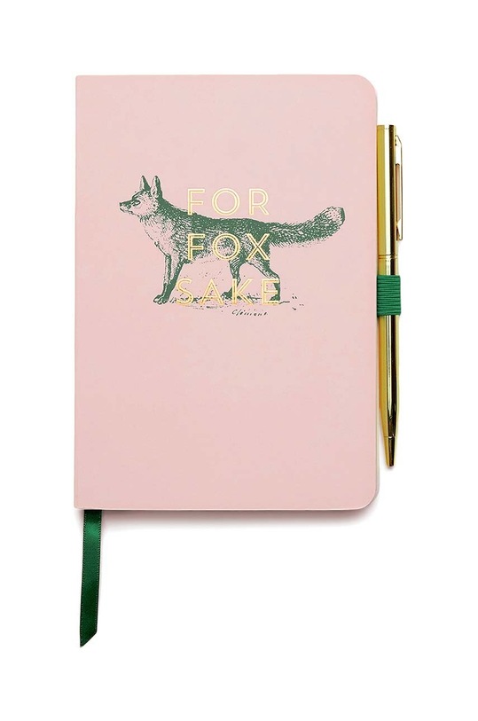 Zápisník a pero Designworks Ink Vintage Sass růžová NWP.1001EU