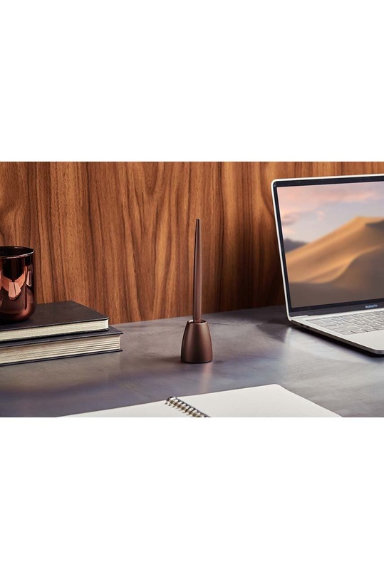 Pero se stojánkem Lexon Scribalu hnědá LS64BZ