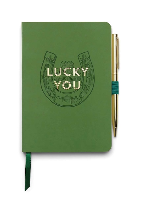 Блокнот і ручка Designworks Ink зелений NWP.1009EU