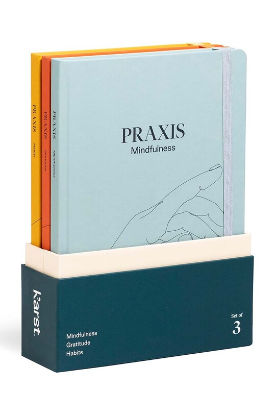 Σημειωματάριο Karst Praxis Mindfulness A5 3-pack πολύχρωμο KA.Praxis.Set