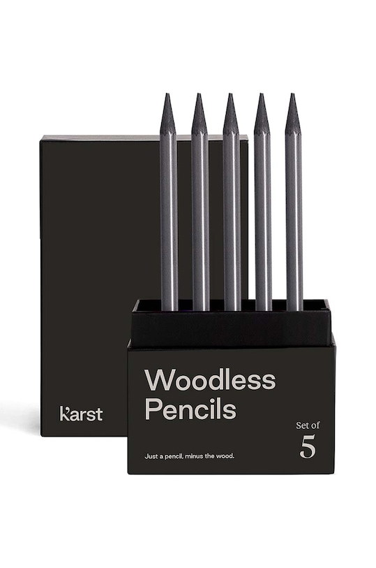 Karst zestaw ołówków 2B 5-pack KA.Pencils.Grey.5pk.v3 czarny AA00