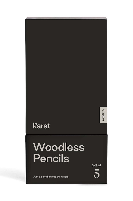 Lifestyle Karst zestaw ołówków 2B 5-pack KA.Pencils.Grey.5pk.v3 czarny