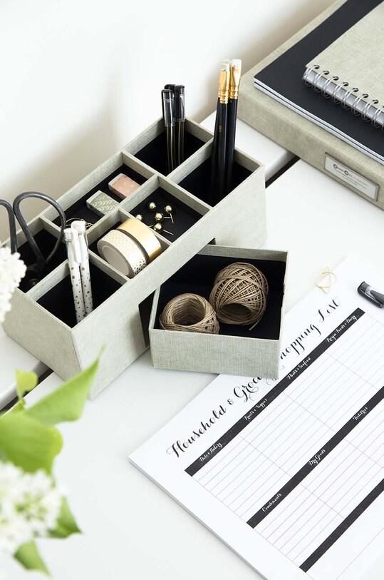 Bigso Box of Sweden organizator de birou Vendela bej 9001C5549