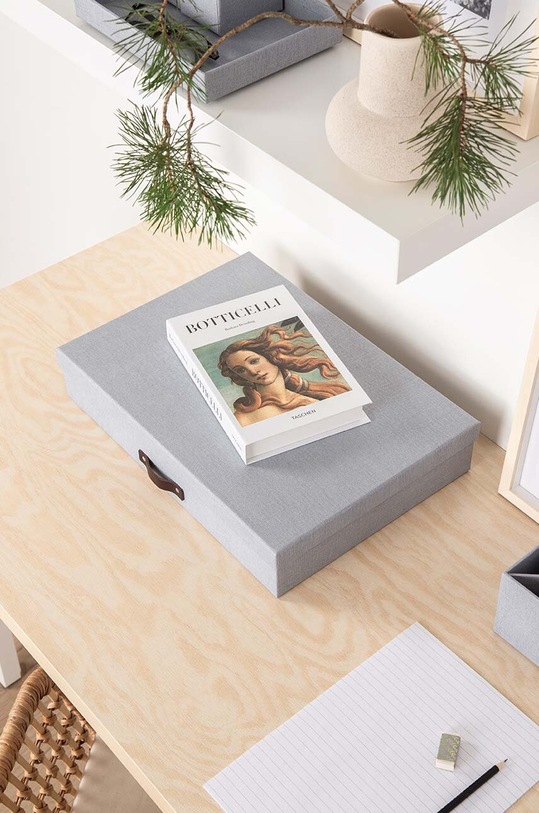 Úložný box Bigso Box of Sweden A6 Sverker 9341C6249LEA648 šedá